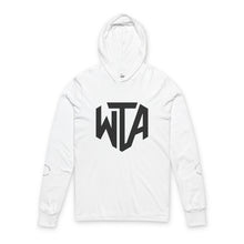 Load image into Gallery viewer, Will Trainem Athletics "WTA" Unisex Hooded Long Sleeve Tee