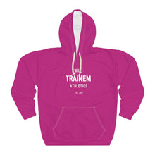 Load image into Gallery viewer, Will Trainem Athletics Pink Unisex Pullover Hoodie (AOP)