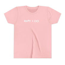 Load image into Gallery viewer, Will Trainem Athletics Reps x infinity Youth Short Sleeve Tee