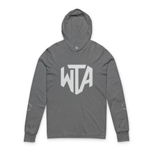 Load image into Gallery viewer, Will Trainem Athletics "WTA" Unisex Hooded Long Sleeve Tee