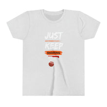 Load image into Gallery viewer, Will Trainem Athletics Keep Shooting Youth Short Sleeve Tee