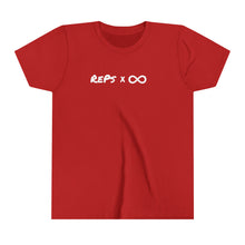 Load image into Gallery viewer, Will Trainem Athletics Reps x infinity Youth Short Sleeve Tee