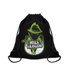 Load image into Gallery viewer, Will Trainem Athletics drawstring Bag (Black)
