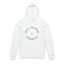 Load image into Gallery viewer, Will Trainem Athletics "." Unisex Hooded Long Sleeve Tee
