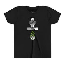 Load image into Gallery viewer, Will Trainem Athletics &quot;WE WORK ON THOSE&quot; Youth Short Sleeve Tee
