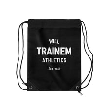 Load image into Gallery viewer, Will Trainem Athletics drawstring Bag (Black)
