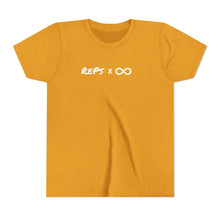 Load image into Gallery viewer, Will Trainem Athletics Reps x infinity Youth Short Sleeve Tee
