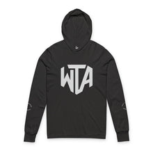 Load image into Gallery viewer, Will Trainem Athletics "WTA" Unisex Hooded Long Sleeve Tee
